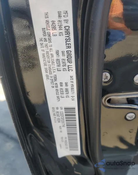 2014 Dodge Dart Limited from USA, damaged, VIN 1C3CDFCB7ED917748